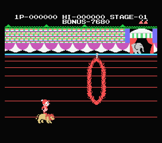 Circus Charlie screenshot 2 for MSX